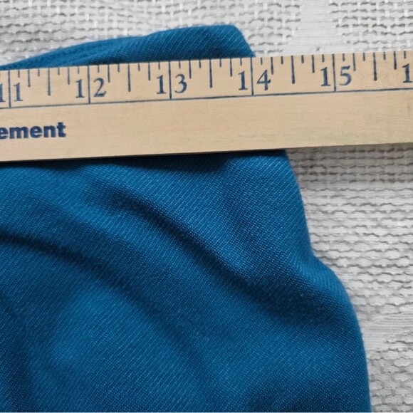 Cabi Sigourney Pencil Skirt Womens Sz 2 Turquoise Blue Pockets Side Zipper GUC - Picture 5 of 7